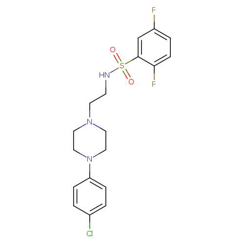 N-{2-[4-(4-chlorophenyl)piperazin-1-yl]ethyl}-2,5-difluorobenzene-1-sulfonamide
