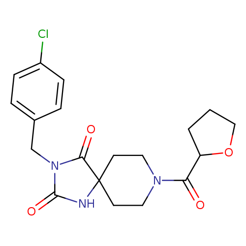 3-[(4-chlorophenyl)methyl]-8-(oxolane-2-carbonyl)-1,3,8-triazaspiro[4.5]decane-2,4-dione