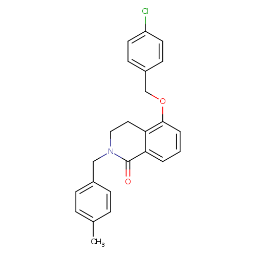5-[(4-chlorophenyl)methoxy]-2-[(4-methylphenyl)methyl]-1,2,3,4-tetrahydroisoquinolin-1-one
