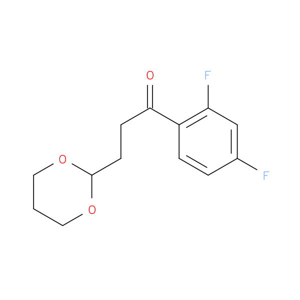 2',4'-Difluoro-3-(1,3-dioxan-2-yl)propiophenone