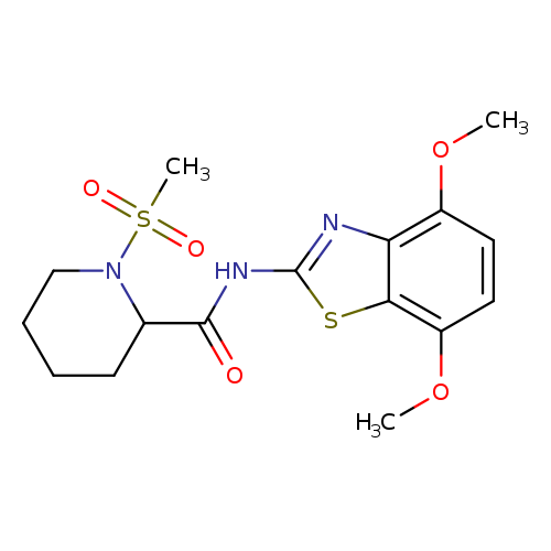 N-(4,7-dimethoxy-1,3-benzothiazol-2-yl)-1-methanesulfonylpiperidine-2-carboxamide