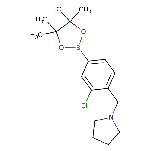 3-Chloro-4-(pyrrolidinomethyl)phenylboronic acid, pinacol ester