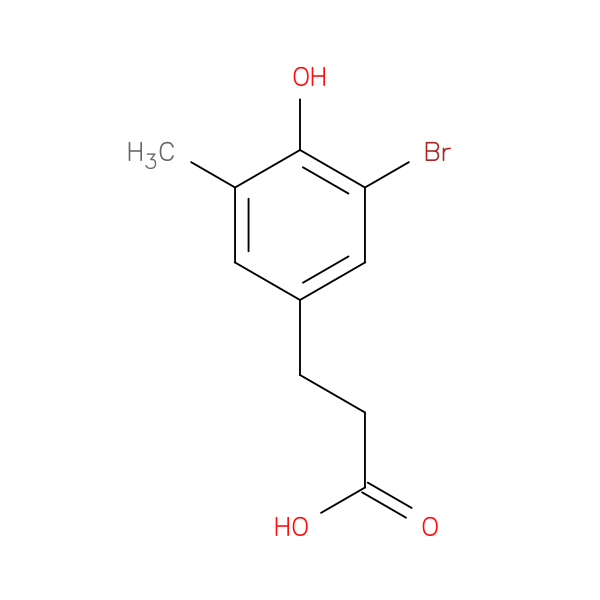 Benzenepropanoic acid, 3-bromo-4-hydroxy-5-methyl-