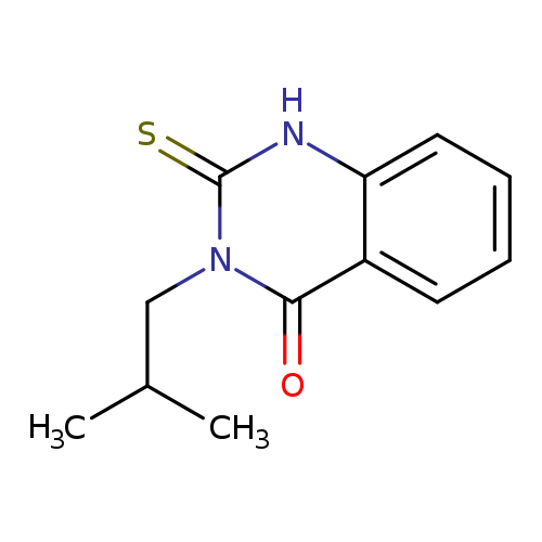 2,3-Dihydro-3-(2-methylprop-1-yl)-2-thioxoquinazolin-4(1H)-one, 3-Isobutyl-4-oxo-1,2,3,4-tetrahydro-2-thioxoquinazoline