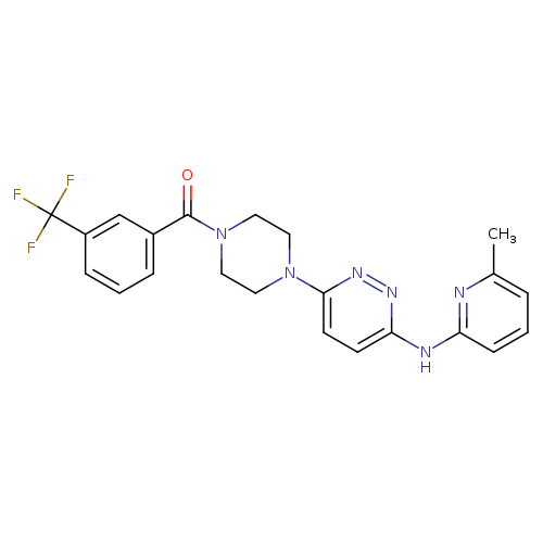 N-(6-methylpyridin-2-yl)-6-{4-[3-(trifluoromethyl)benzoyl]piperazin-1-yl}pyridazin-3-amine