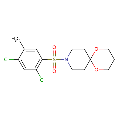 9-(2,4-dichloro-5-methylbenzenesulfonyl)-1,5-dioxa-9-azaspiro[5.5]undecane