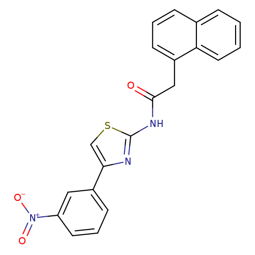 2-(naphthalen-1-yl)-N-[4-(3-nitrophenyl)-1,3-thiazol-2-yl]acetamide
