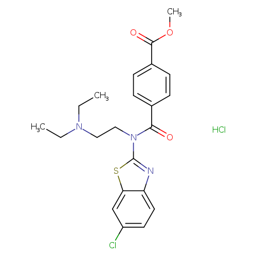 methyl 4-[(6-chloro-1,3-benzothiazol-2-yl)[2-(diethylamino)ethyl]carbamoyl]benzoate hydrochloride