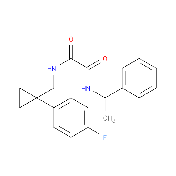 N-{[1-(4-fluorophenyl)cyclopropyl]methyl}-N'-(1-phenylethyl)ethanediamide