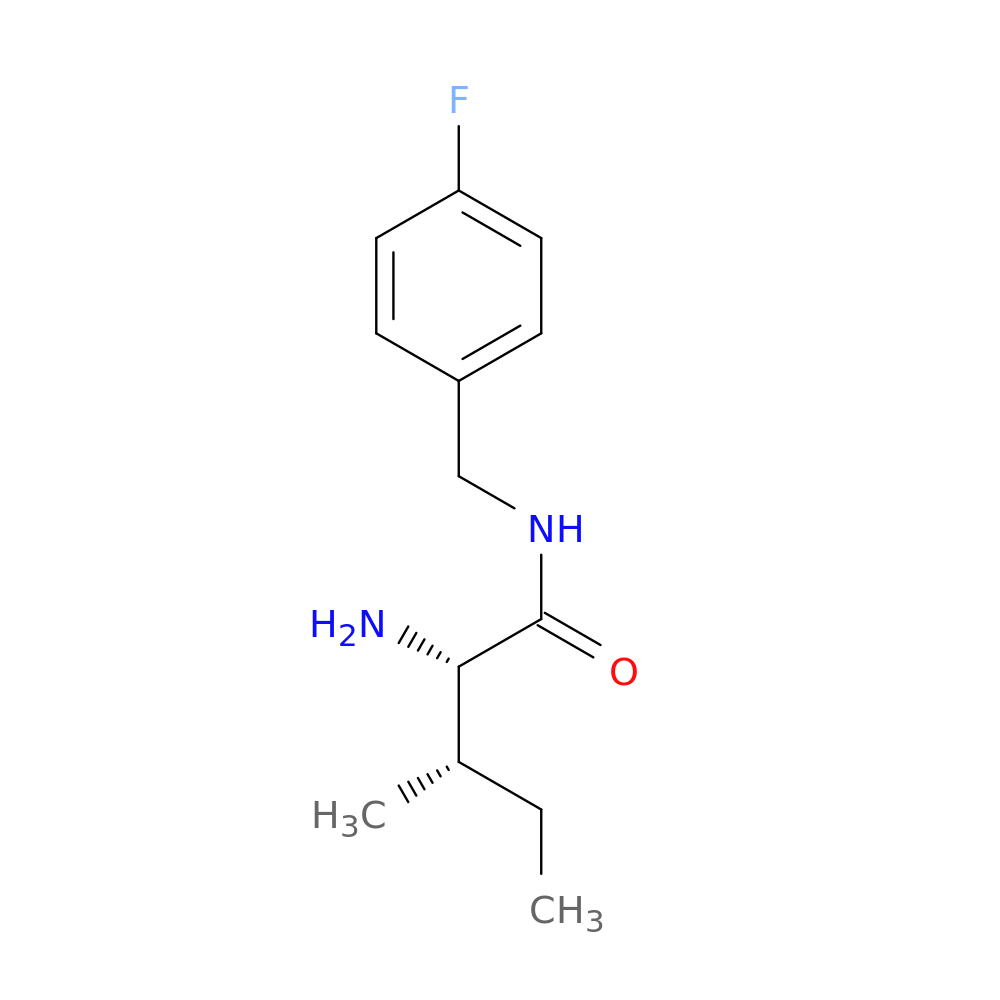 Pentanamide, 2-amino-n-[(4-fluorophenyl)methyl]-3-methyl-, (2s,3s)-