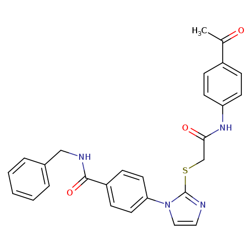 4-[2-({[(4-acetylphenyl)carbamoyl]methyl}sulfanyl)-1H-imidazol-1-yl]-N-benzylbenzamide