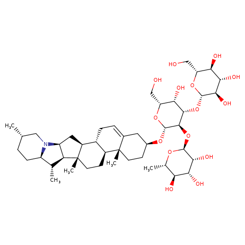 β-D-Galactopyranoside, (3β)-solanid-5-en-3-yl O-6-deoxy-α-L-mannopyranosyl-(1→2)-O-[β-D-glucopyranosyl-(1→3)]-