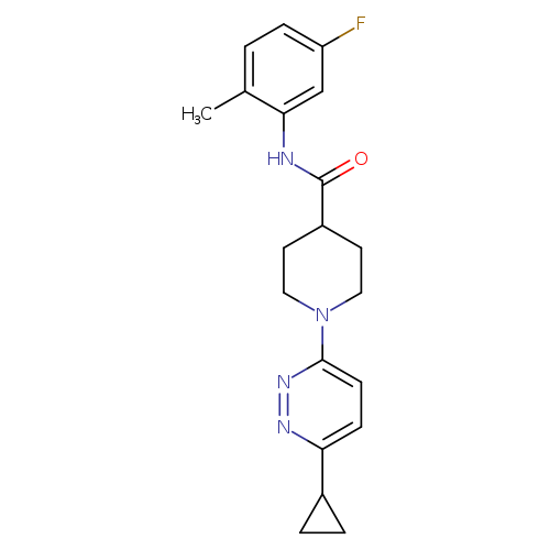 1-(6-cyclopropylpyridazin-3-yl)-N-(5-fluoro-2-methylphenyl)piperidine-4-carboxamide