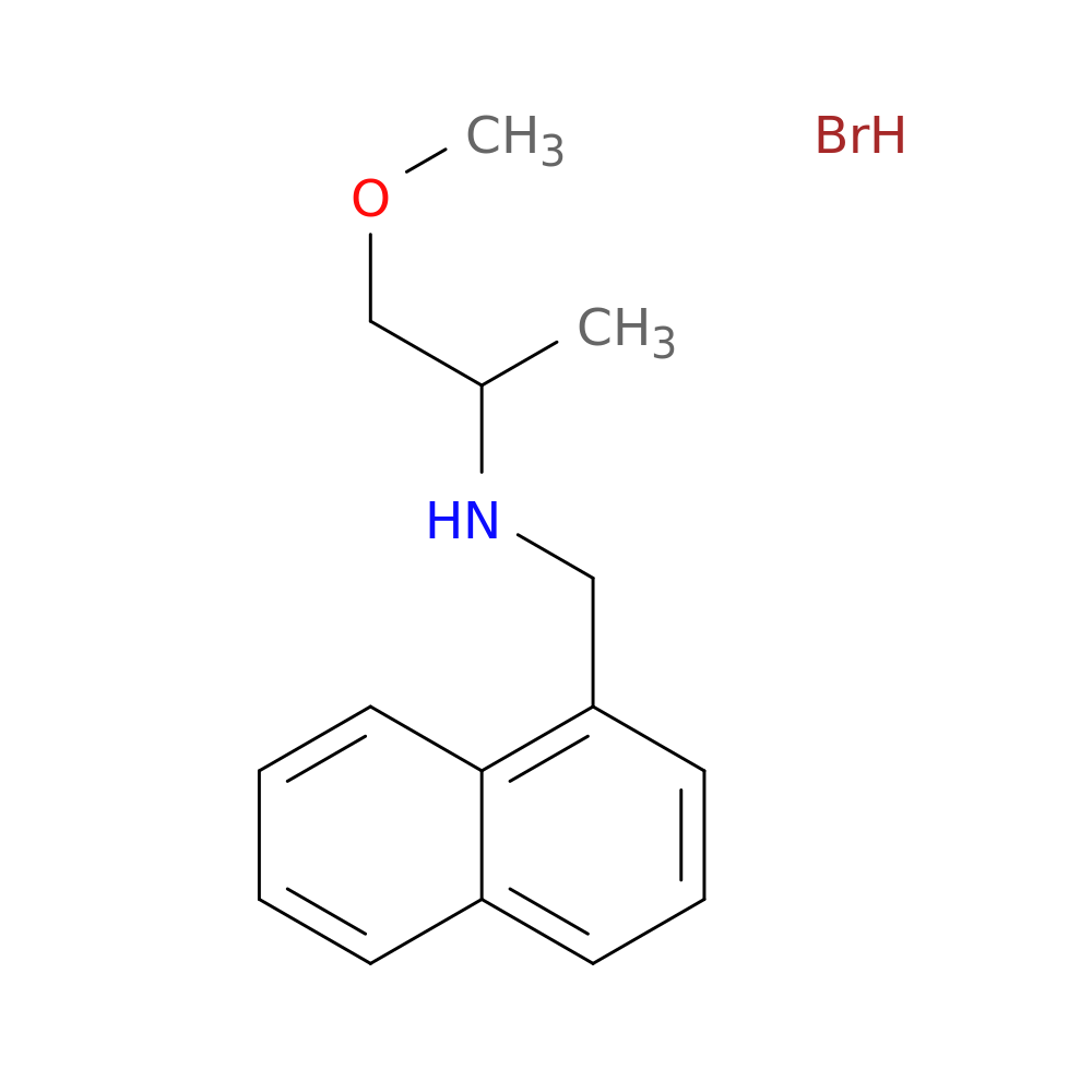 (2-methoxy-1-methylethyl)(1-naphthylmethyl)amine hydrobromide