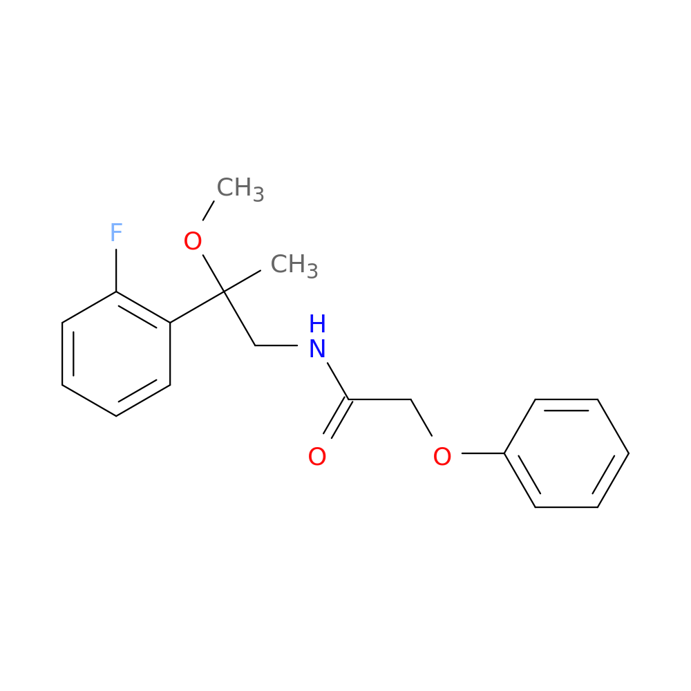 N-[2-(2-fluorophenyl)-2-methoxypropyl]-2-phenoxyacetamide
