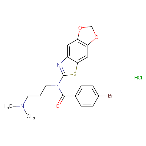 4-bromo-N-[3-(dimethylamino)propyl]-N-{4,6-dioxa-10-thia-12-azatricyclo[7.3.0.0^{3,7}]dodeca-1(9),2,7,11-tetraen-11-yl}benzamide hydrochloride