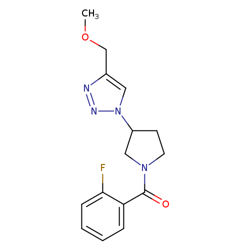 1-[1-(2-fluorobenzoyl)pyrrolidin-3-yl]-4-(methoxymethyl)-1H-1,2,3-triazole