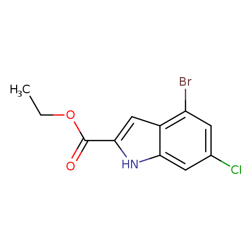 ethyl4-bromo-6-chloro-1H-indole-2-carboxylate