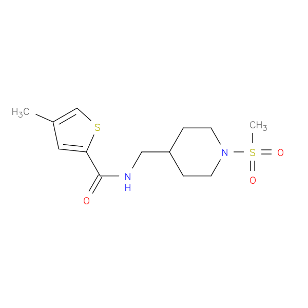 N-[(1-methanesulfonylpiperidin-4-yl)methyl]-4-methylthiophene-2-carboxamide