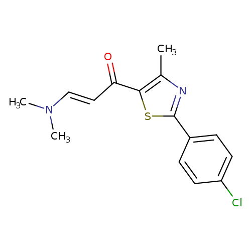(2E)-1-[2-(4-chlorophenyl)-4-methyl-1,3-thiazol-5-yl]-3-(dimethylamino)prop-2-en-1-one