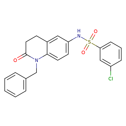 N-(1-benzyl-2-oxo-1,2,3,4-tetrahydroquinolin-6-yl)-3-chlorobenzene-1-sulfonamide