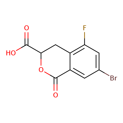 7-bromo-5-fluoro-1-oxo-3,4-dihydro-1H-2-benzopyran-3-carboxylicacid