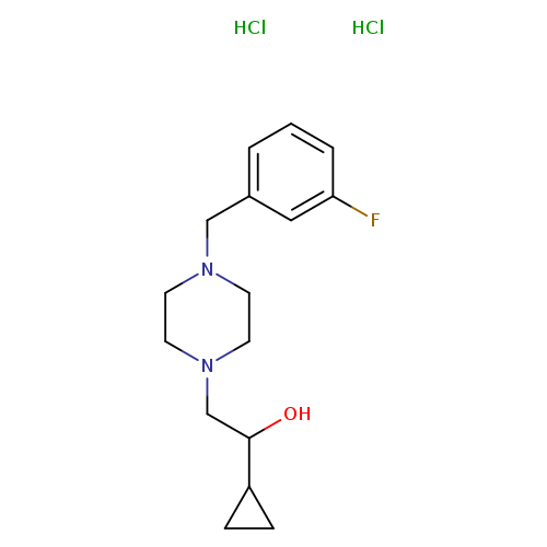 1-cyclopropyl-2-{4-[(3-fluorophenyl)methyl]piperazin-1-yl}ethan-1-ol dihydrochloride