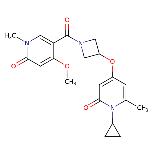 1-cyclopropyl-4-{[1-(4-methoxy-1-methyl-6-oxo-1,6-dihydropyridine-3-carbonyl)azetidin-3-yl]oxy}-6-methyl-1,2-dihydropyridin-2-one