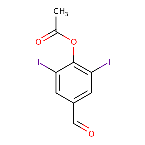 4-Formyl-2,6-diiodophenyl acetate