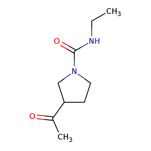 3-acetyl-N-ethylpyrrolidine-1-carboxamide