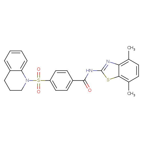 N-(4,7-dimethyl-1,3-benzothiazol-2-yl)-4-(1,2,3,4-tetrahydroquinoline-1-sulfonyl)benzamide