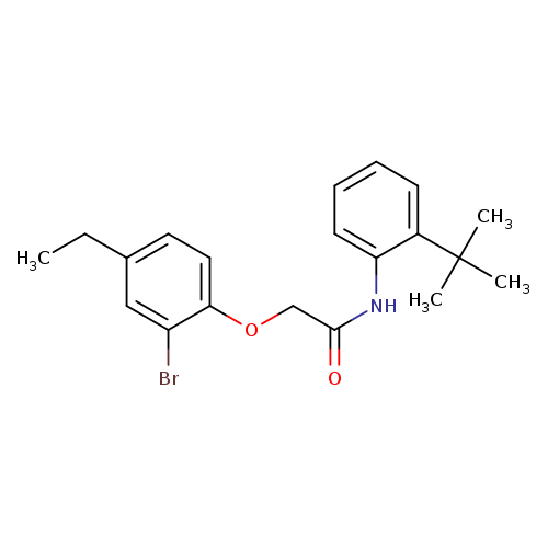 2-(2-bromo-4-ethylphenoxy)-N-(2-tert-butylphenyl)acetamide