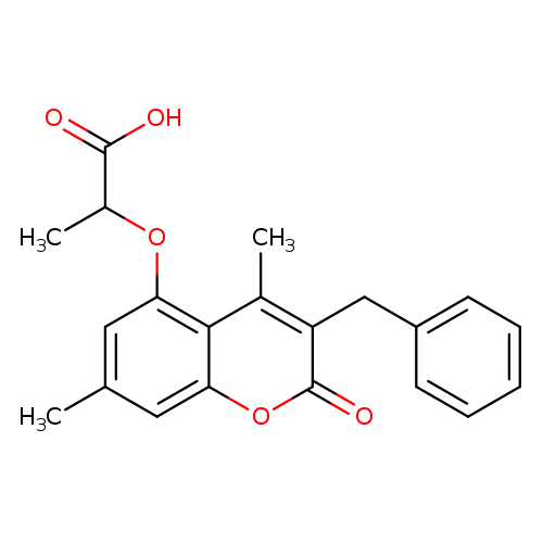 2-[(3-Benzyl-4,7-dimethyl-2-oxo-2h-chromen-5-yl)oxy]propanoic acid