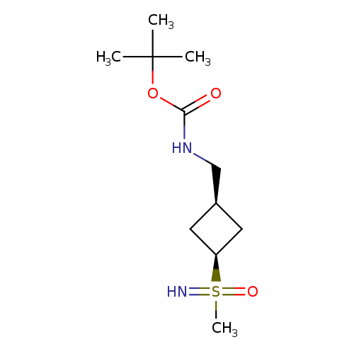tert-butylN-{[(1s,3s)-3-[imino(methyl)oxo-lambda6-sulfanyl]cyclobutyl]methyl}carbamate,cis