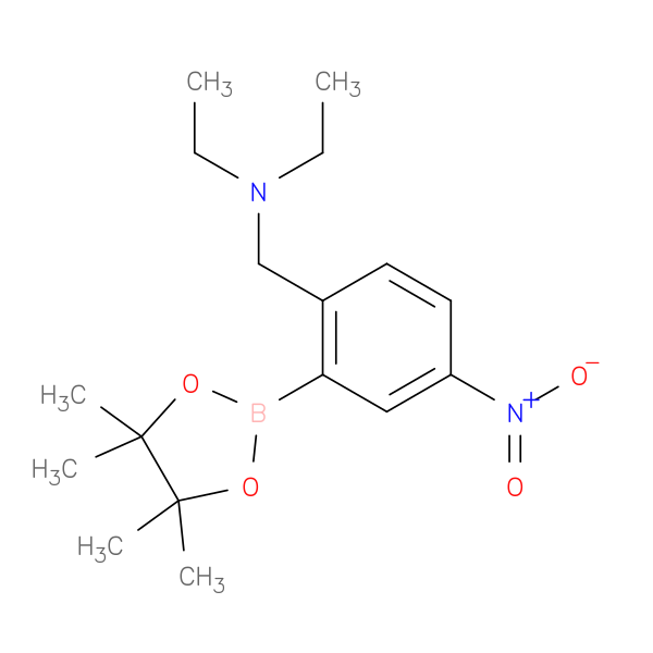 2-Diethylaminomethyl-5-nitrophenylboronic acid,pinacol ester