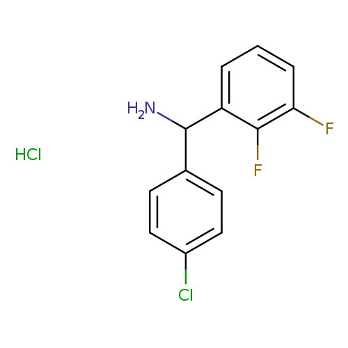 (4-chlorophenyl)(2,3-difluorophenyl)methanamine hydrochloride