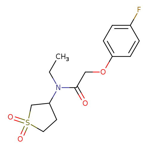 N-(1,1-dioxo-1lambda6-thiolan-3-yl)-N-ethyl-2-(4-fluorophenoxy)acetamide