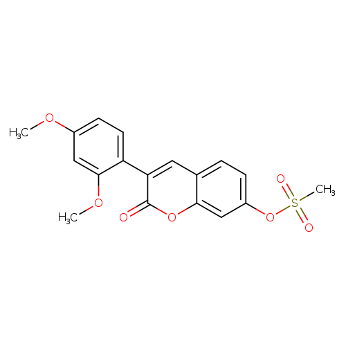 3-(2,4-dimethoxyphenyl)-2-oxo-2H-chromen-7-yl methanesulfonate