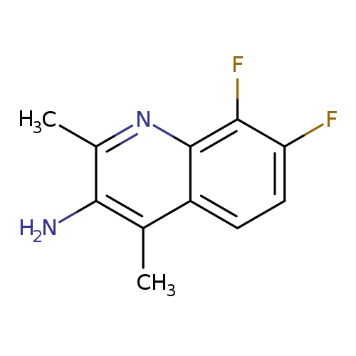 7,8-difluoro-2,4-dimethylquinolin-3-amine