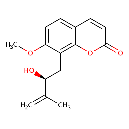 2H-1-Benzopyran-2-one, 8-[(2S)-2-hydroxy-3-methyl-3-buten-1-yl]-7-methoxy-