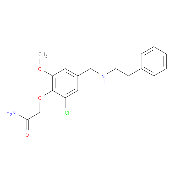 2-(2-chloro-6-methoxy-4-{[(2-phenylethyl)amino]methyl}phenoxy)acetamide