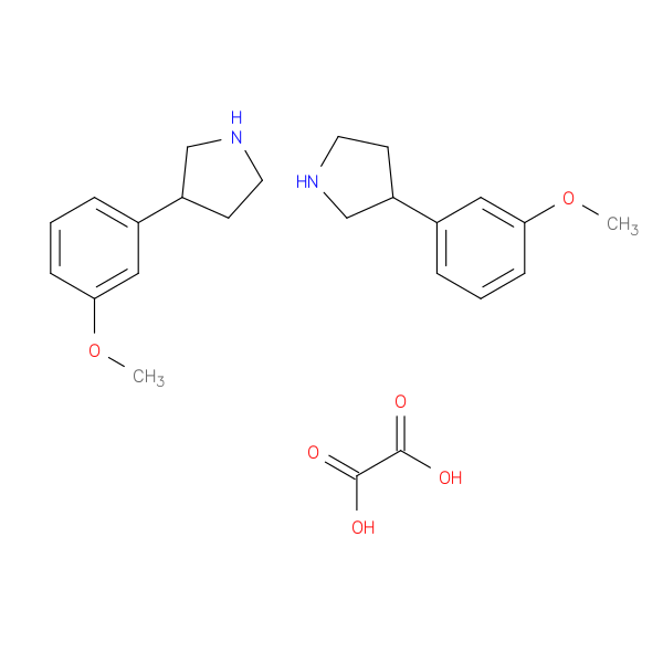 3-(3-Methoxyphenyl)pyrrolidine oxalate(2:1)
