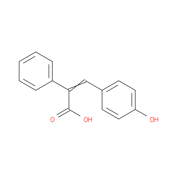 3-(4-hydroxyphenyl)-2-phenylprop-2-enoic acid