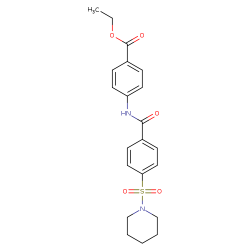 ethyl 4-[4-(piperidine-1-sulfonyl)benzamido]benzoate
