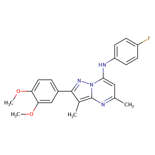 2-(3,4-dimethoxyphenyl)-N-(4-fluorophenyl)-3,5-dimethylpyrazolo[1,5-a]pyrimidin-7-amine