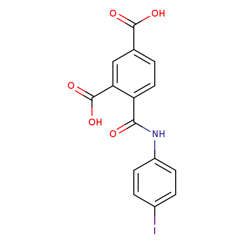 4-[(4-iodoanilino)carbonyl]isophthalic acid