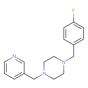 1-(4-fluorobenzyl)-4-(3-pyridinylmethyl)piperazine