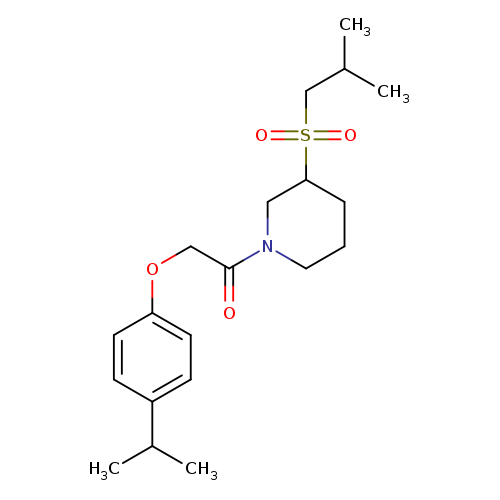 1-[3-(2-methylpropanesulfonyl)piperidin-1-yl]-2-[4-(propan-2-yl)phenoxy]ethan-1-one