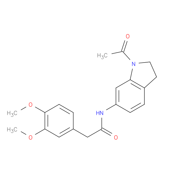 N-(1-acetyl-2,3-dihydro-1H-indol-6-yl)-2-(3,4-dimethoxyphenyl)acetamide