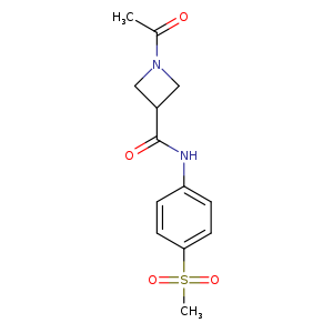 1-acetyl-N-(4-methanesulfonylphenyl)azetidine-3-carboxamide